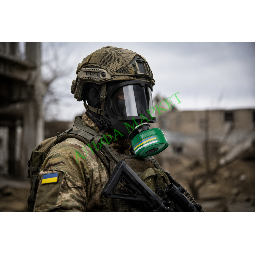Маска панорамна Протигаз ГП-9 (ППМ-88) з фільтром A2B2E2K2NOSXP3RD